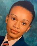 Actress Pearl Thusi in her high school years. 