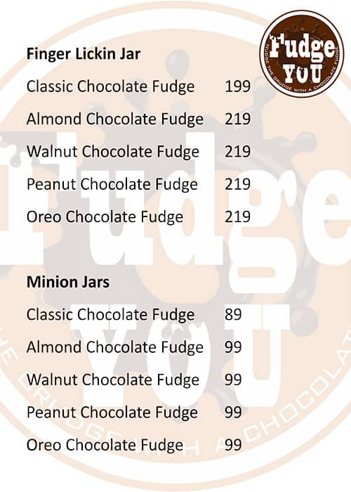 Fudge You menu 