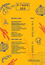 P-Town Bar menu 3