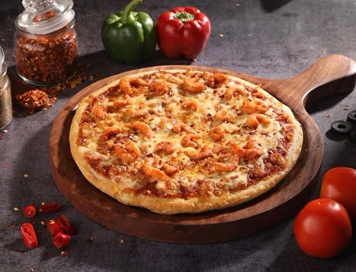 Hot & Spicy Prawns Pizza.