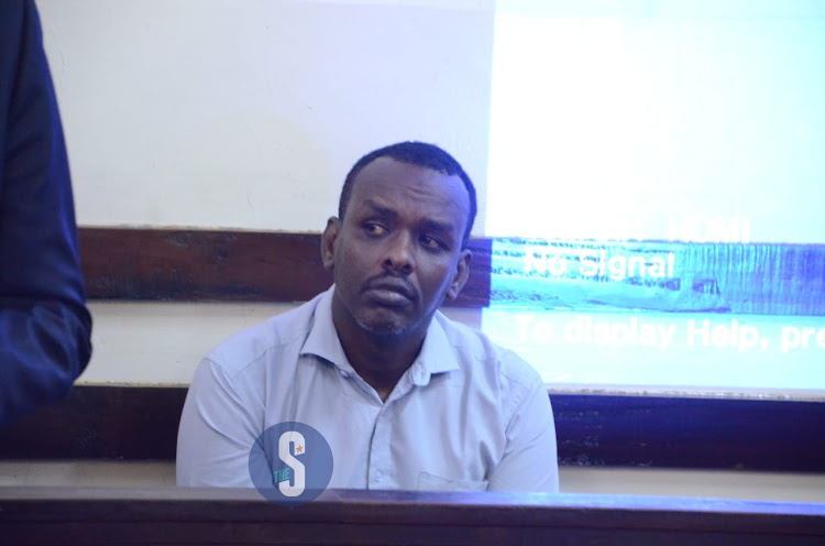 Ahmed Rashid at Kibra Law Courts before Justice Diana Kavetsa Mochache during the hearing on March 14, 2024