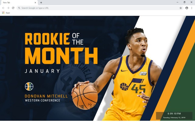 Donovan Mitchell NBA New Tab