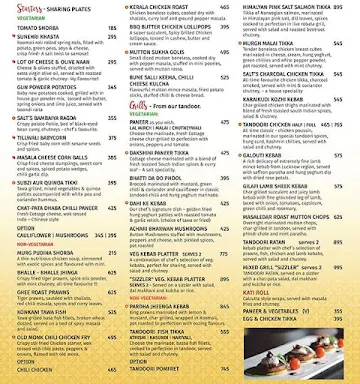 Salt - Indian Restaurant Bar & Grill menu 