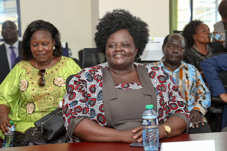 Homabay Woman Representative Joyce Bensuda during President William Ruto's state visit to Homabay county on Friday January 13, 2023.