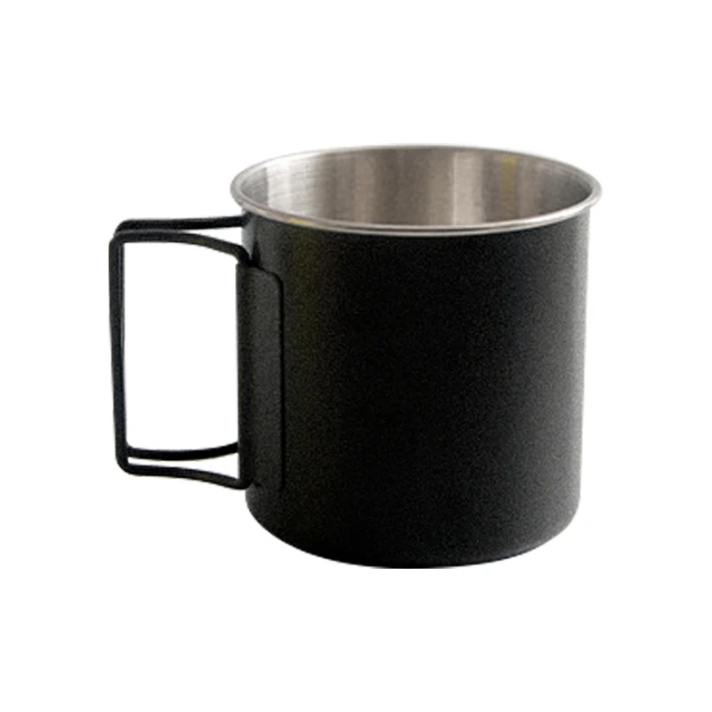 Copo de Água Dobrável de Aço Inoxidável para Camping Simples e Portátil Ideal para Aventuras ao Ar Livre Compacto e Durável Fácil de Transportar