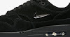 womens air max 1 premium black metallic silver