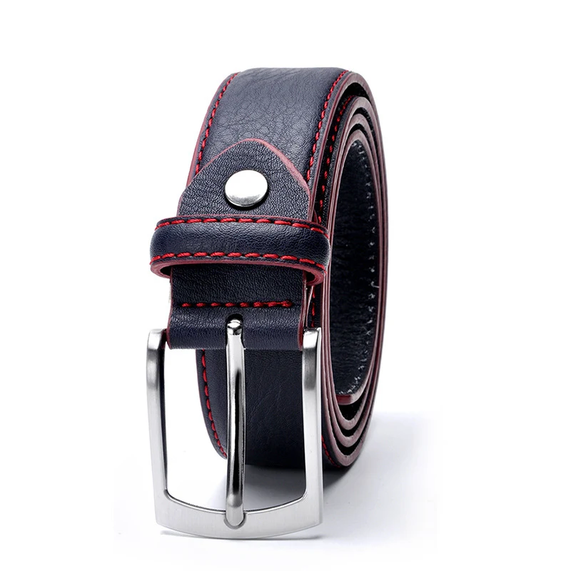 Title 13, Heren casual riem met PU-patroon en pin buckle....