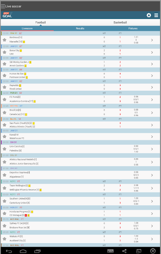 Livescores Live Soccer