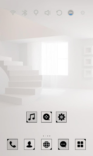 White Modernism launcher theme