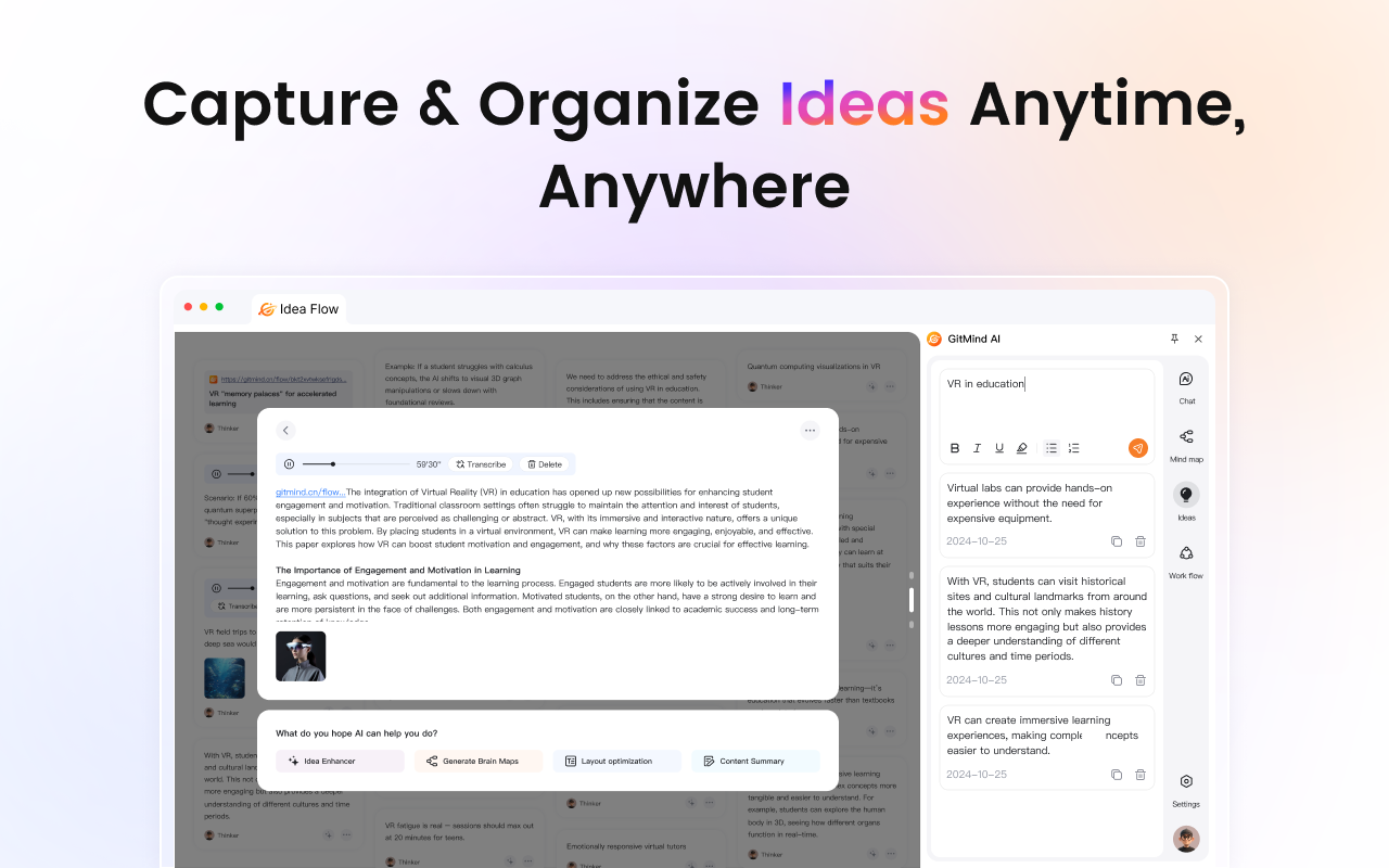 GitMind AI: Mind Map, Summarizer, ChatPDF, Image Editor&Video Toolkit Chrome Extension Image 5