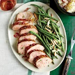 Sweet and Tangy Glazed Pork Tenderloin with Red Potato Mash was pinched from <a href="http://www.myrecipes.com/recipe/sweet-tangy-glazed-pork-tenderloin-red-potato-mash" target="_blank">www.myrecipes.com.</a>