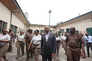 Deputy justice minister Phathekile Holomisa at the Empangeni correctional centre in northern KwaZulu-Natal on Tuesday during an oversight visit.