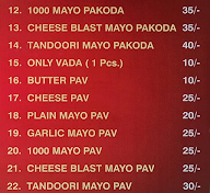 Raju Chacha Vadapav menu 2