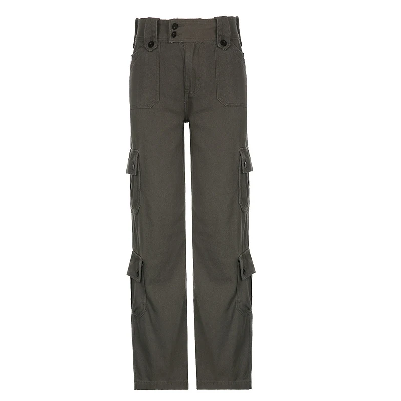 Pantalon décontracté American Style Hot Girl Fried Street Straight. Confort et style pour un look casual et tendance au quotidien. Idéal pour la rue.