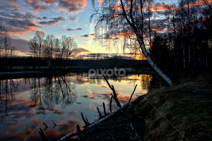 by Jon Eggen -   ( fetsund, forest, reflections, sunset, river, colors )
