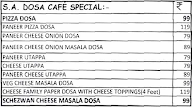 S.A Dosa Cafe menu 3