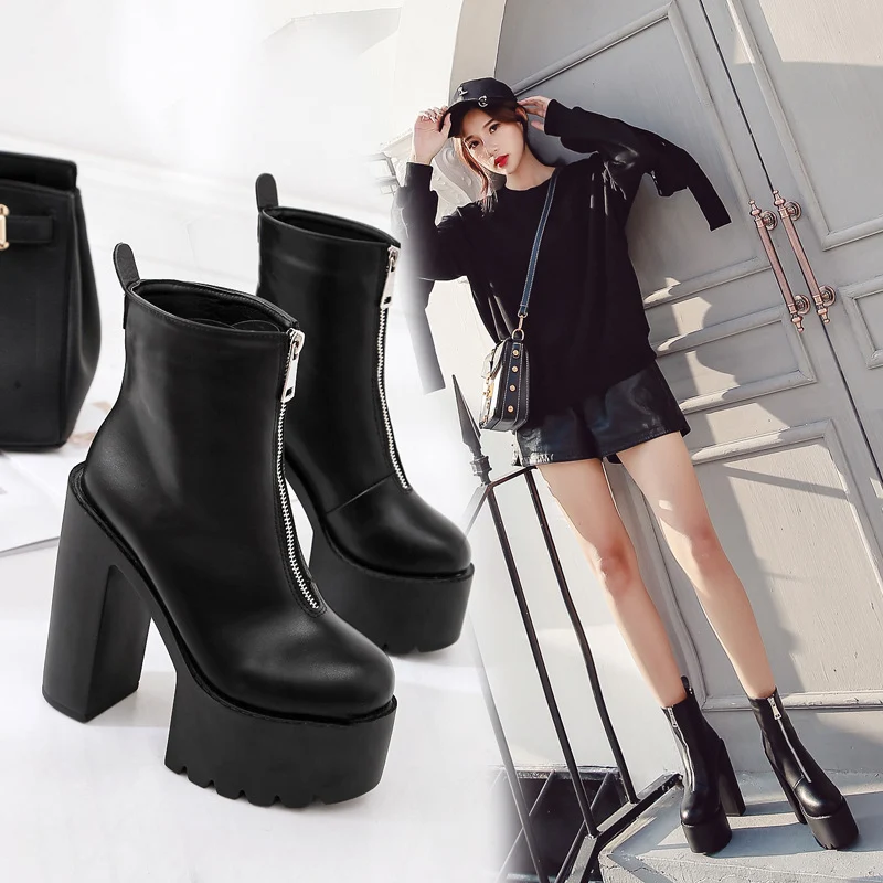 Title 7, Knight Boots Herfst en Winter Nieuwe Europese e...