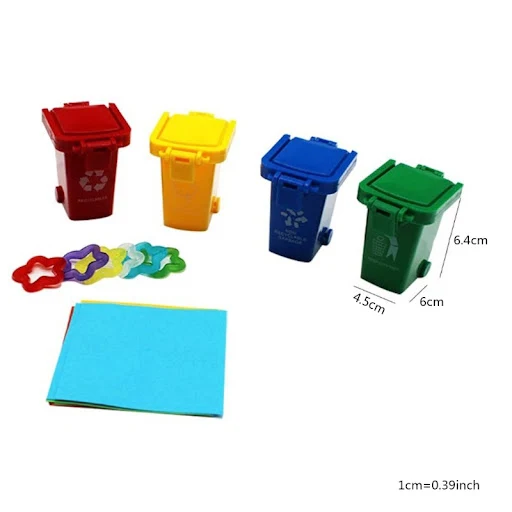 Parrot Bird Toy Mini Desktop Sorting Bin Parakeet Intelligence Training Game Education for PLAY Toys for Small Birds
