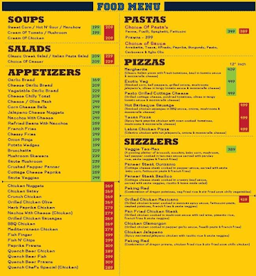 Quench menu 