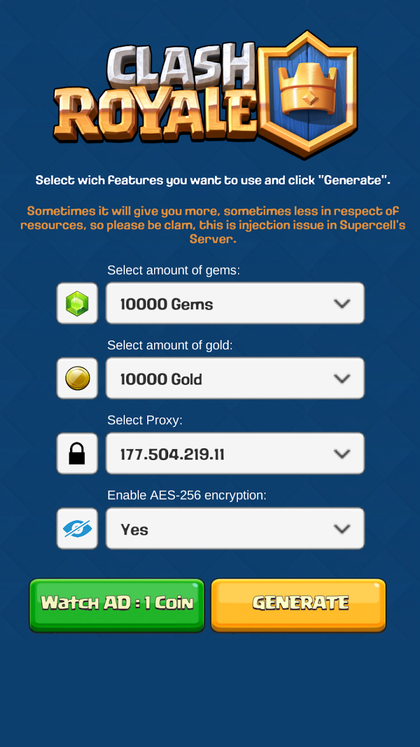 Free Gems for Clash Royale Screen 3