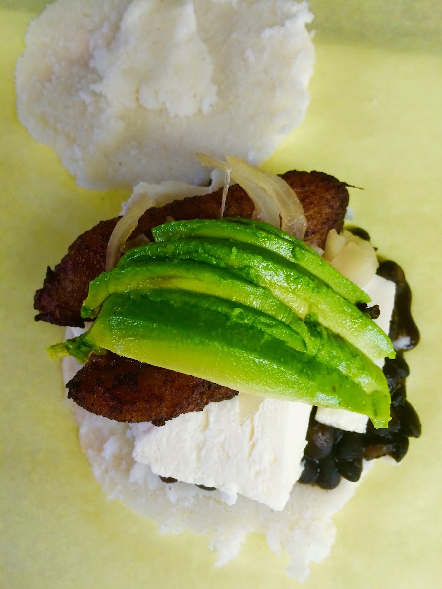 vegetarian arepa