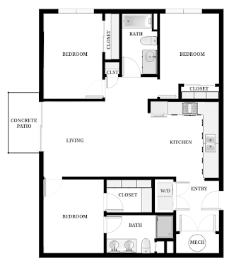 The Harrisburg Plus Floorplan Diagram