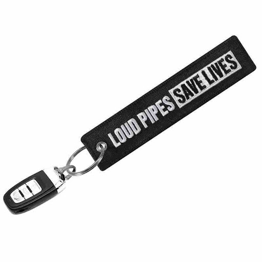 Title 3, Black Embroidered Key Chain Buckle a secure and...