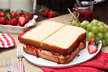 Peanut Butter and Jelly Sandwich Cake
