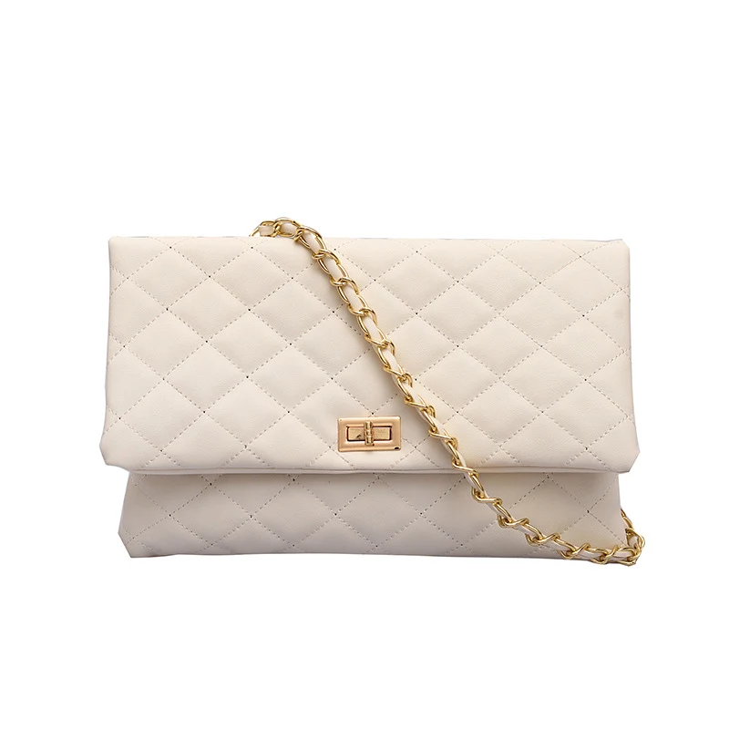 Lambskin small fragrance rhombus chain bag