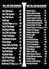 Burger Joint menu 1