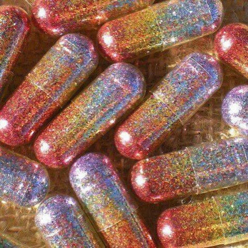 Glitter madness: Photo of pills people are to make their poop glitter