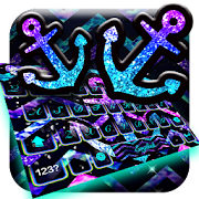 anchor purple blue anchor glow keyboard theme  Icon