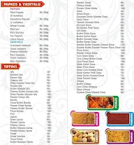 Srinu's Tiffins & Meals menu 5