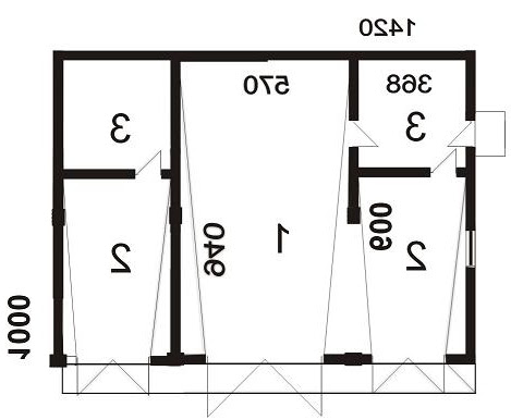 BR-059b - Rzut garażu