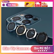 Kính Bảo Vệ Camera Cho Iphone Hd , Bộ 3 Mắt Riêng Biệt Có Viền Nhôm Chống Trầy, 11 Pro/ 11 Pro Max/ 12Pro/ 12Pro Max