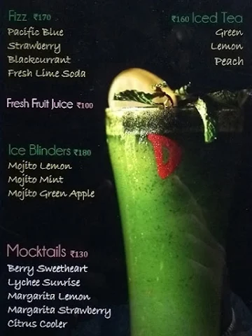 D Cafe menu 