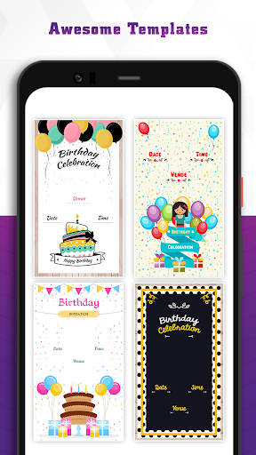 Birthday Invitation Maker - Invitation Card Maker