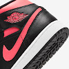 wmns air jordan 1 mid black / white / siren red