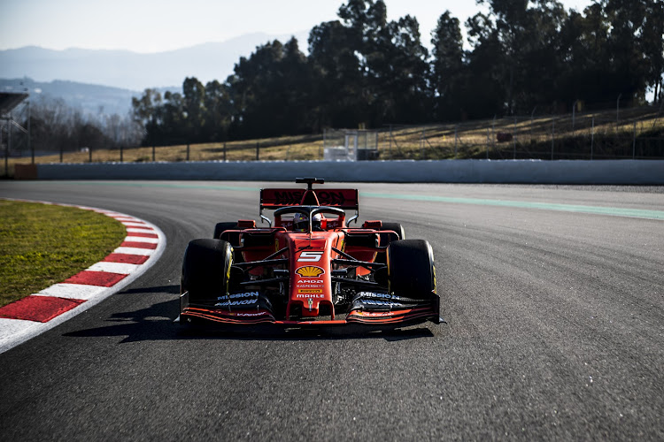 The 2019 Ferrari SF90 testing at Circuit de Catalunya