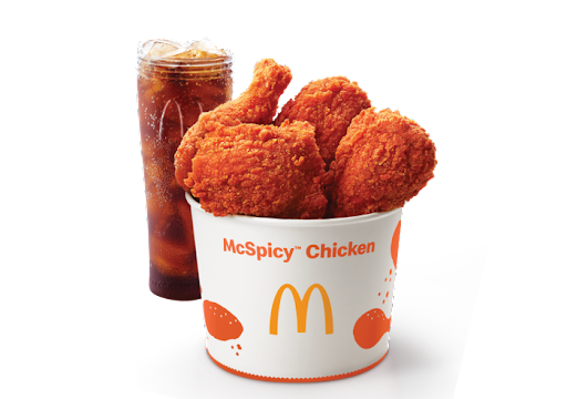 4 Pcs McSpicy Fried Chicken Bucket + 1 Coke