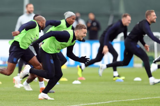 FILE PHOTO: Soccer Football - World Cup - England Training - England Training Camp, Saint Petersburg, Russia - July 10, 2018 England's Kieran Trippier during training REUTERS/Lee Smith