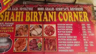 Shahi Biryani Corner menu 1