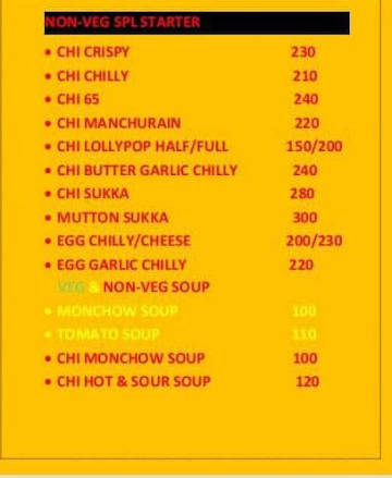 Udupi Family Restaurant menu 