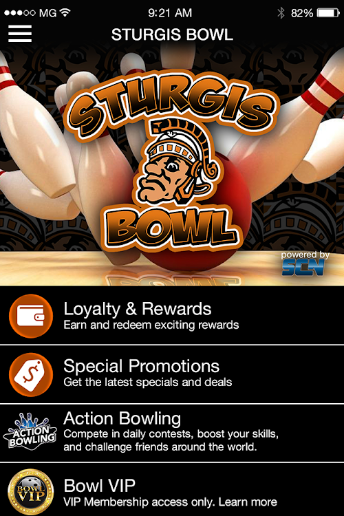 Android application Sturgis Bowl screenshort