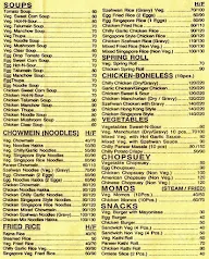 Neha's Treat menu 1