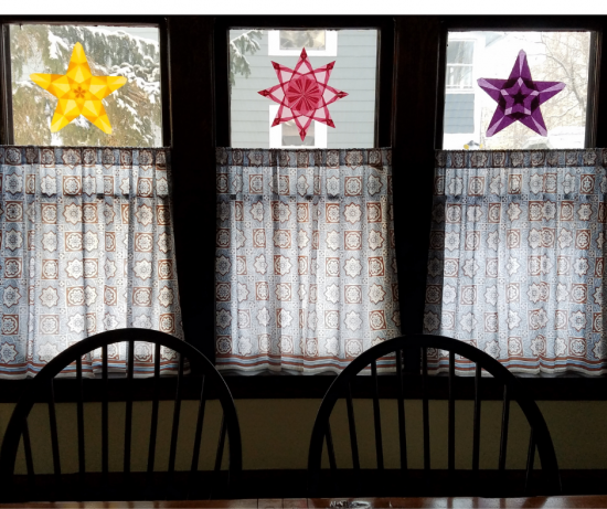 Window Stars in Dining Room