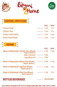 B2H - Biryani 2 Home menu 1