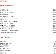 Shyamala's Kitchen menu 1