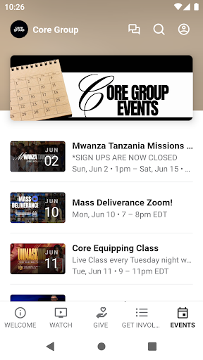 Screenshot The Core Group