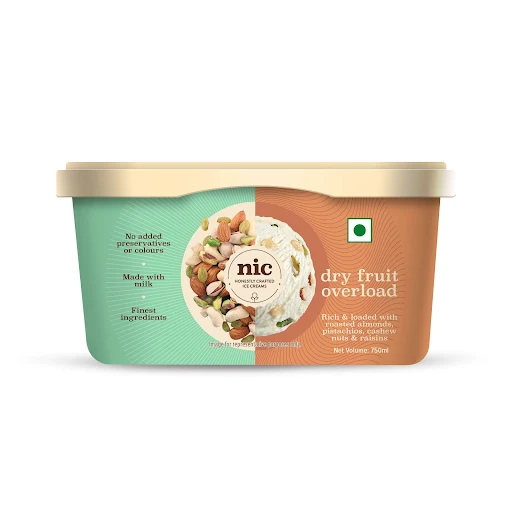 Dryfruit Overload Ice Cream 750ml